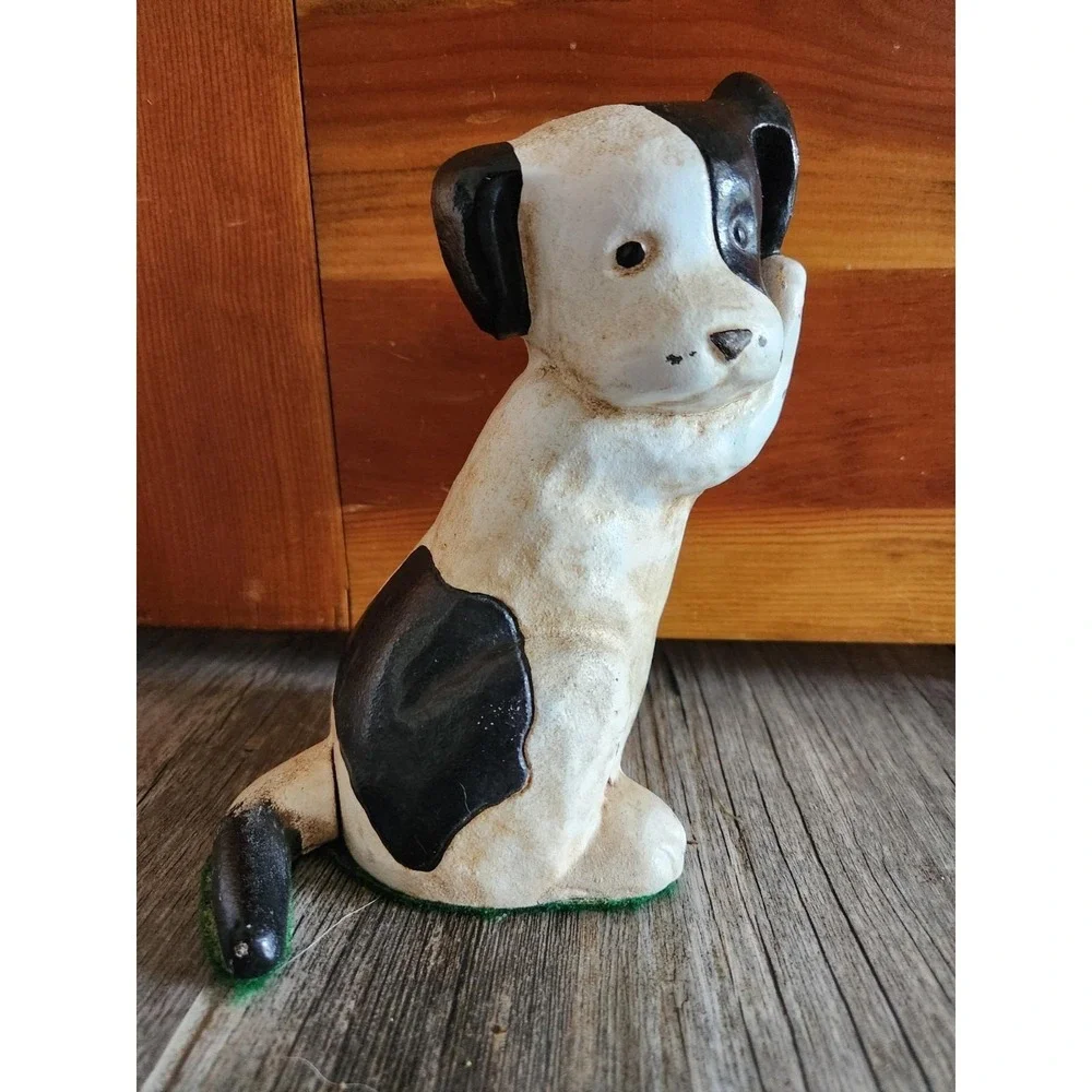 Vintage Cast Iron‎ MCF Midwest Of Cannon Falls Puppy Dog Door Stop RARE Terrier